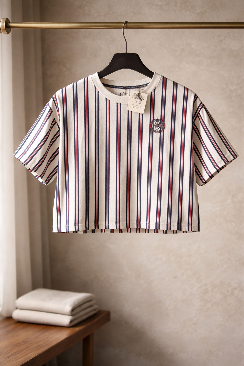 Atleti Co striped crop top