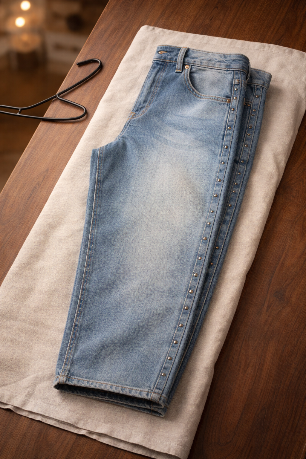 Style&Co denim with metal pins on the sides