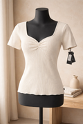 Karl Lagerfeld white knitted shirt
